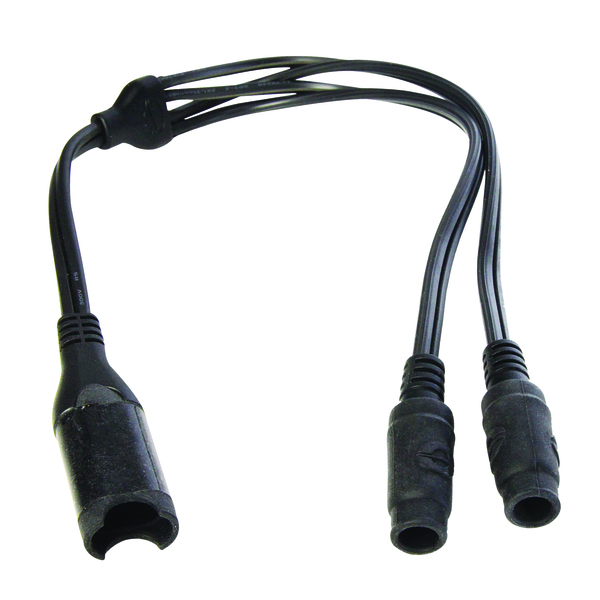 Optimate Cable, Y-Splitter, Sae In To 2 X Dc Sockets Out O-35
